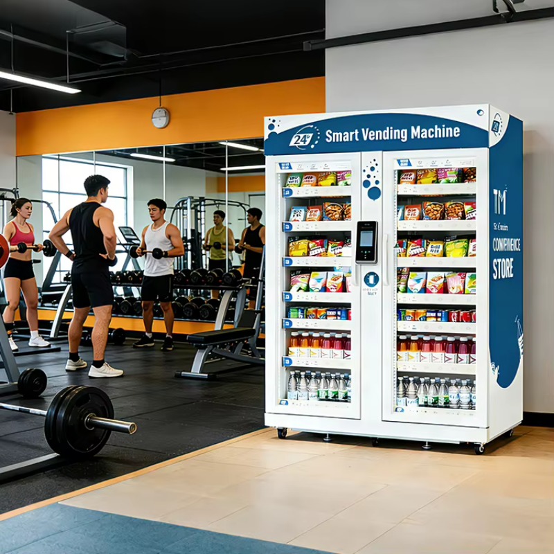 Open Vending Machine - Geladeira Inteligente com IA, Grande Capacidade,