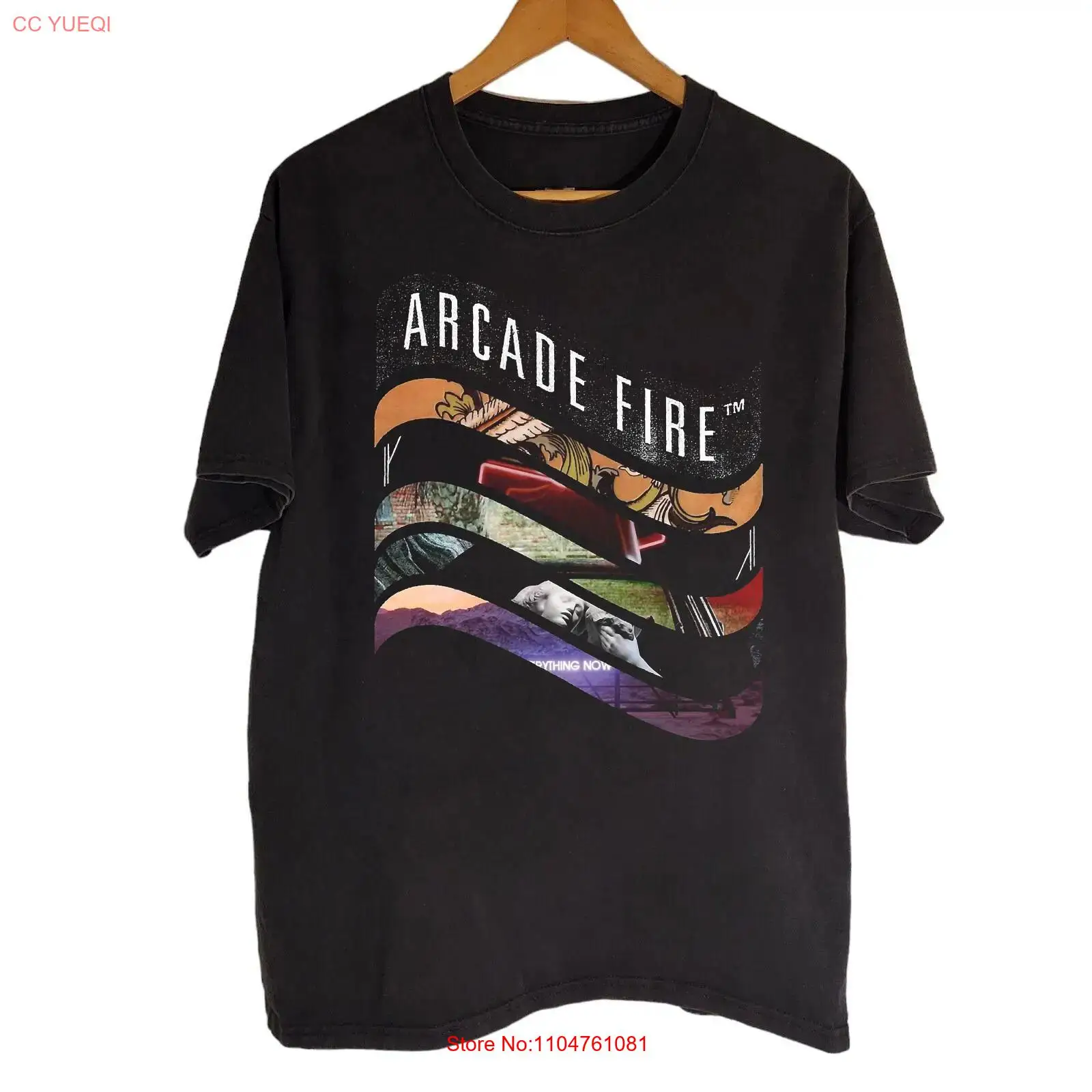 Arcade No - Camiseta RARE Arcade Fire Preta de