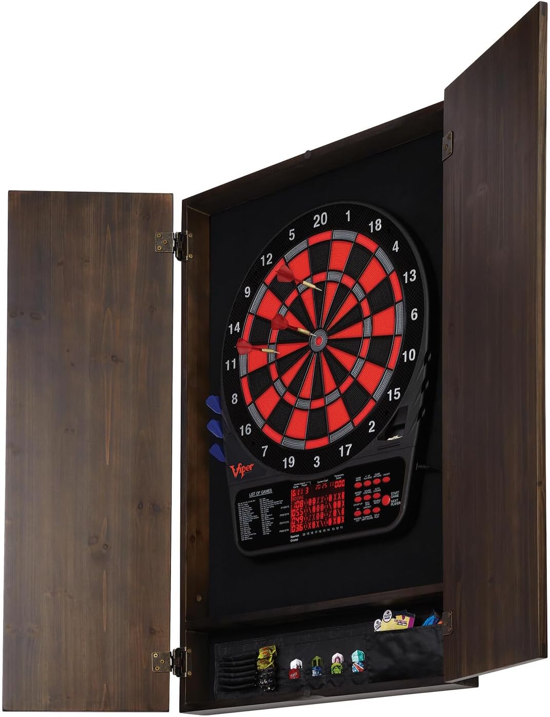^Viper Metropolitan: Pacote Co - Electronic Dartboard Cabinet avaliação e preço