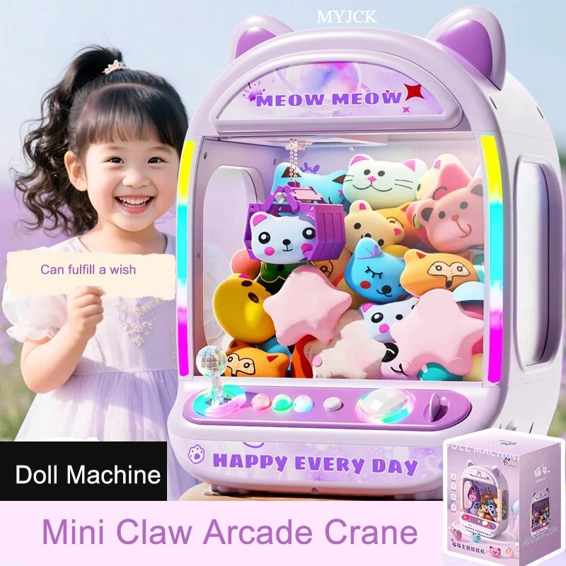 Diy roxo máquina de boneca aut - Coin Pusher Machine avaliação e preço
